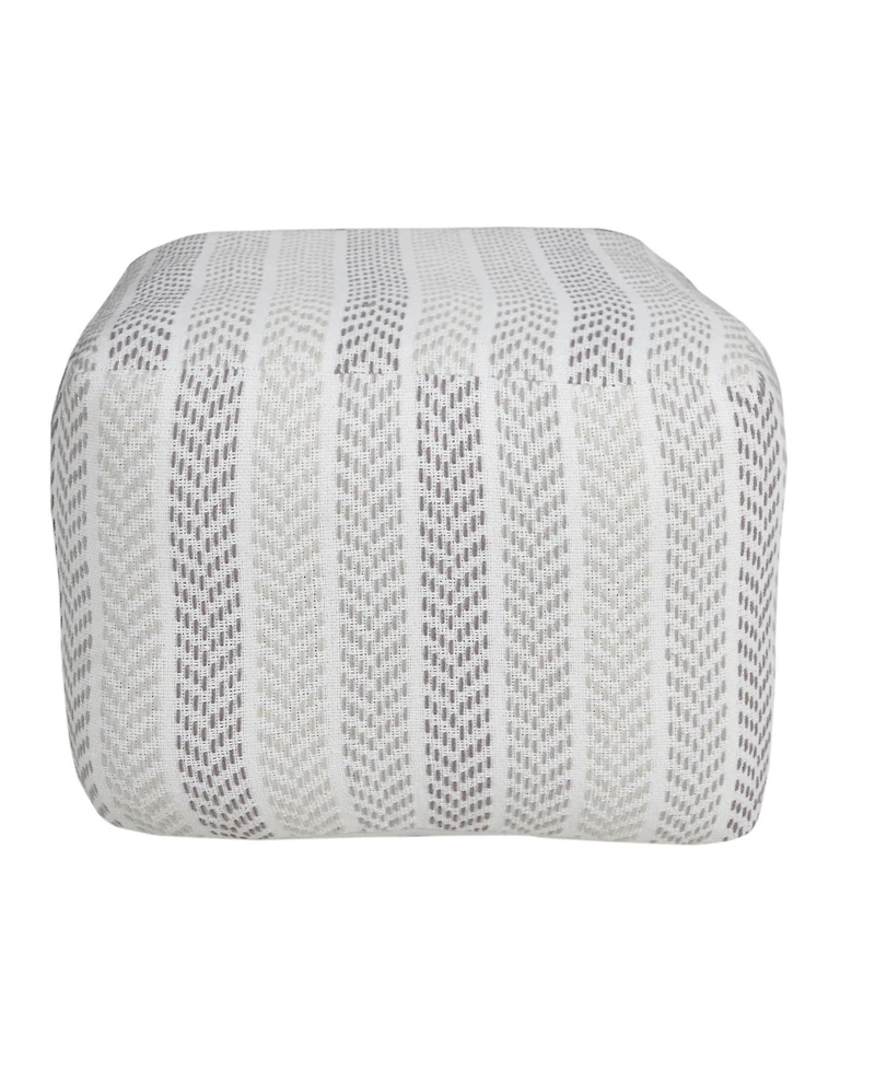 Handcrafted Cotton Ottoman Pouf for Modern Spaces