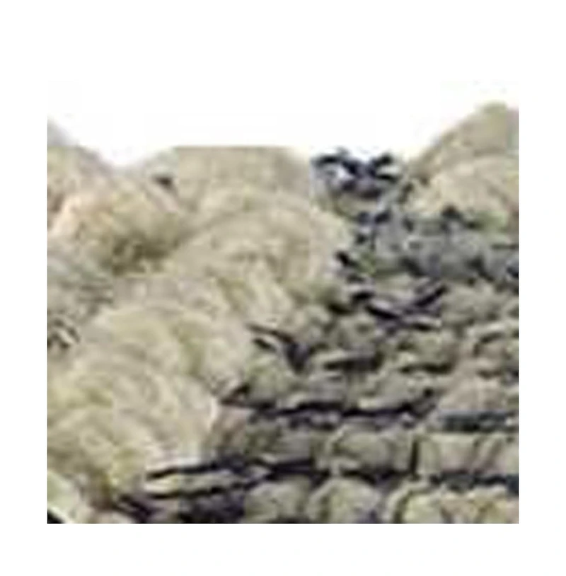 Soft Denim Square Pouf with Cotton Stitching for Lounge Area and Footrest