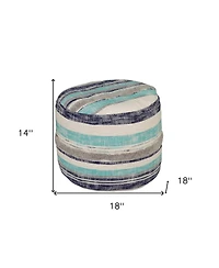 Soft Cotton Ottoman for Footrest Living Room Seating and Cozy Decor
