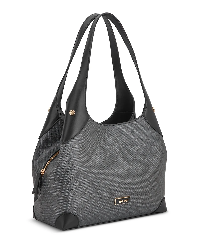 Nine West Eamon Triple Compartment Large Shoulder Bag