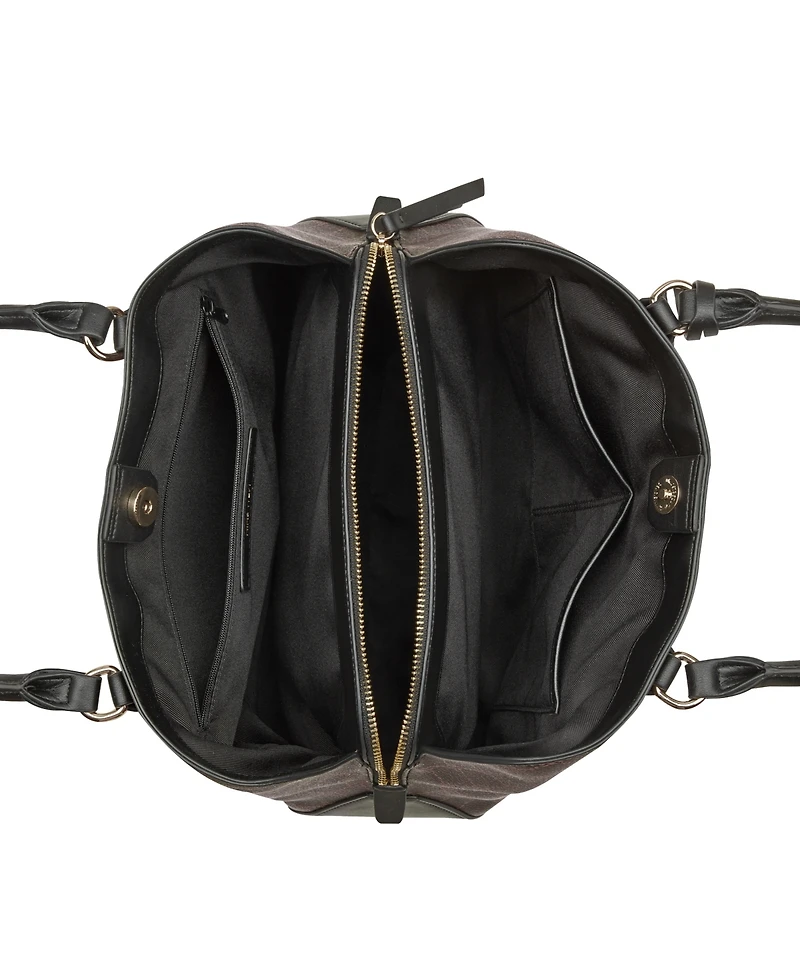 Nine West Lakelyn Triple Compartment Carryall Tote Bag