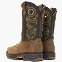 Georgia Boot Men's Carbo-Tec Lt Steel Toe Waterproof Pull On Work Boot