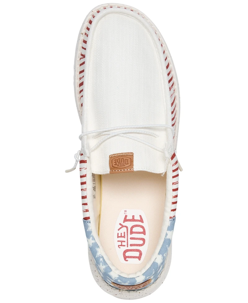 Hey Dude Men's Wally Americana Casual Moccasin Sneakers from Finish Line