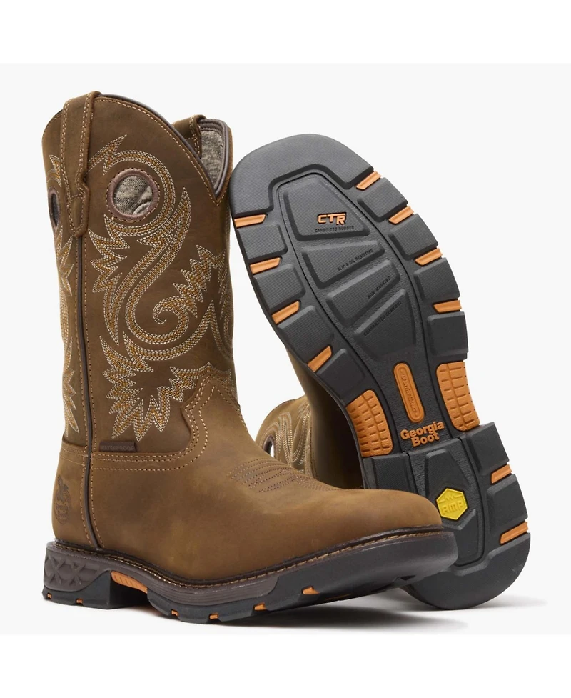 Georgia Boot Men's Carbo-Tec Flx Waterproof Pull-on Work