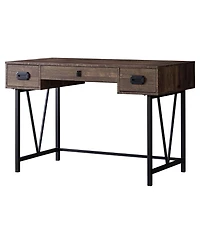 Modern Workstation Desk with 2 Drawers – Ideal for Home Office