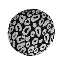 Cotton Blend Ottoman for Living Room Footrest and Comfortable Seating