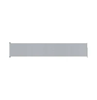 Patio Retractable Side Awning 46.1"x236.2" Gray
