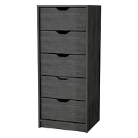 Five Drawer Standard Chest for Bedroom Storage and Clothes Organization