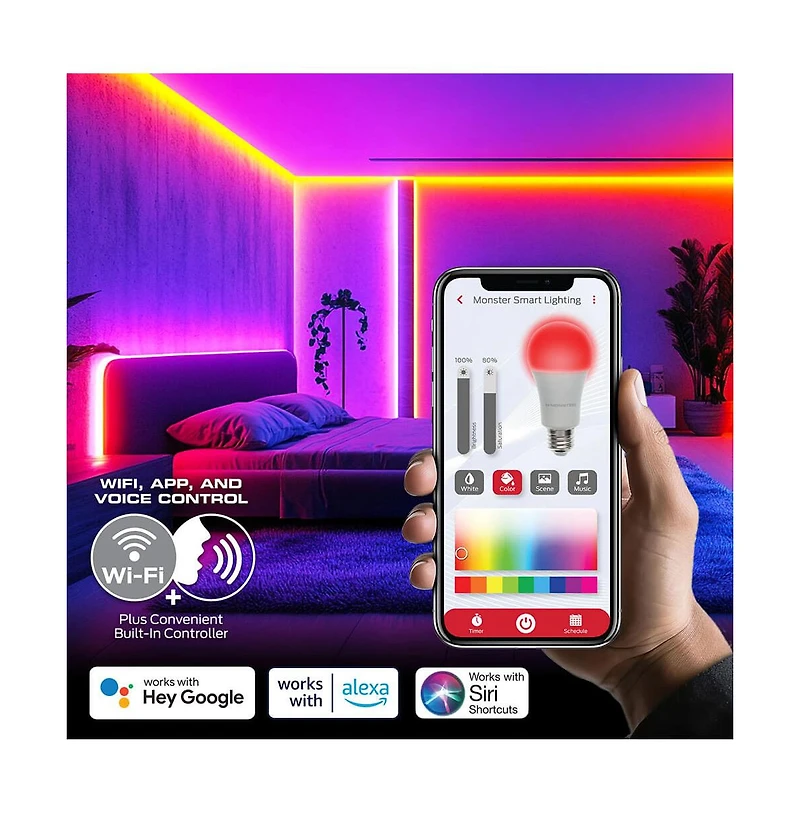 100 Ft. Rgb + Ic Flow Smart Light Strip