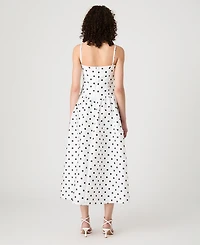 French Connection Women's Strappy Polka Dot Midi Dress