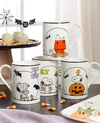 Lenox Peanuts The Great Pumpkin Mugs, Set of 4