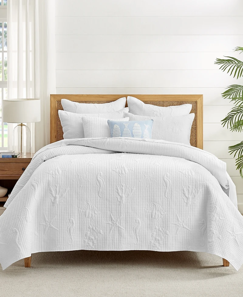 Levtex Cross Stitch Sea Textured -Pc. Quilt Set