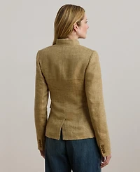 Lauren Ralph Women's Herringbone Linen Jacket