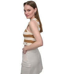 Dkny Jeans Women's Cropped Sleeveless Sweater - L3L