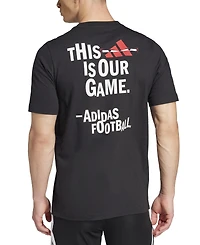 adidas Men's Regular-Fit Football Logo Graphic T-Shirt