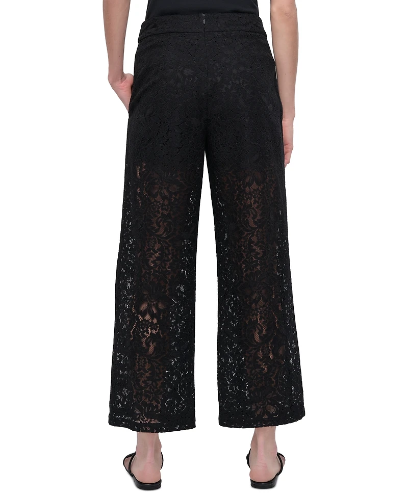 Dkny Jeans Women's Lace Cropped Pants