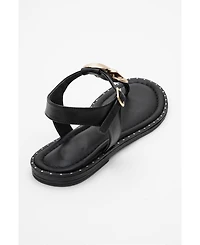 Giulia Leather Flat Sandal (Women)