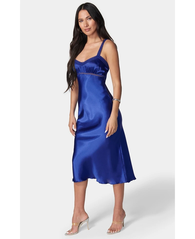 Bebe Women's Satin Midi Dress
