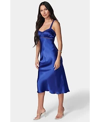 Bebe Women's Satin Midi Dress