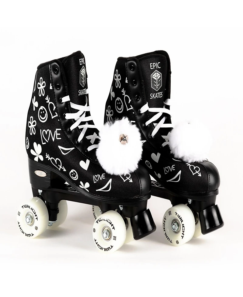 Epic Skates Black Luv Led Light Up Roller