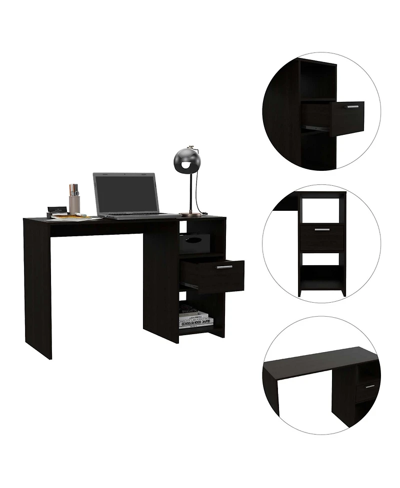 Sturdy Computer Desk with Large Work Surface and Drawers