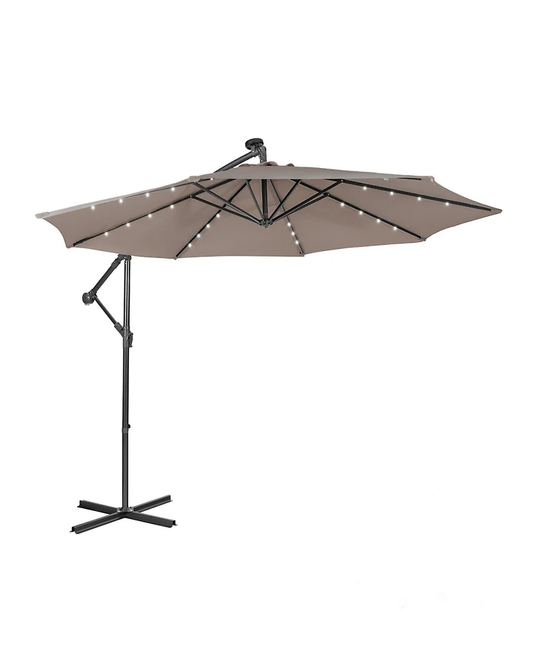 10 Feet Patio Cantilever Umbrella with Tilting System