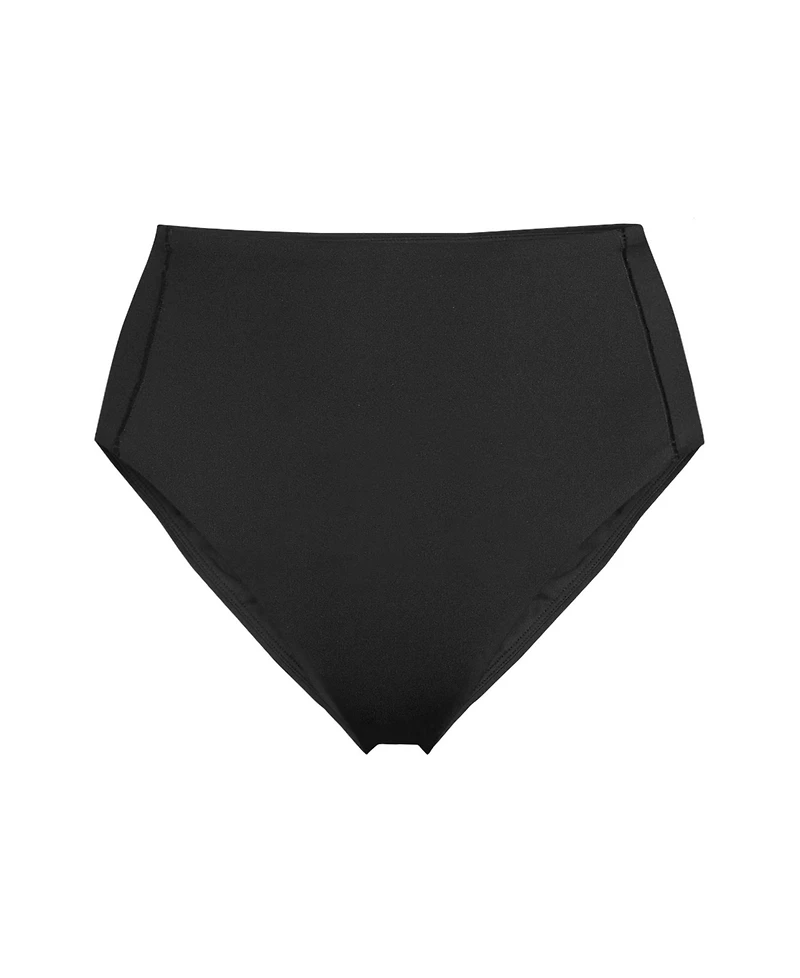 Lands' End Women's Tugless QuickDry High Waisted Leg Bikini Bottoms