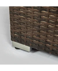 Outdoor Fire Table Propane Fire Pit Rattan gas fire table, gas fire table with tile tabletop