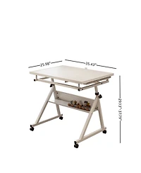 Streamdale Jigsaw Puzzle Table Board 1500 Pieces with 4 Drawers (White)