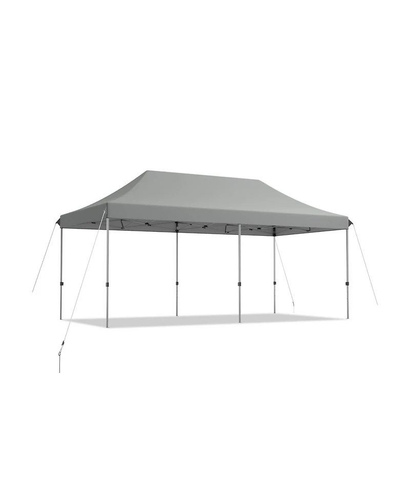 10 x 20 Feet Adjustable Folding Heavy Duty Sun Shelter with Carrying Bag