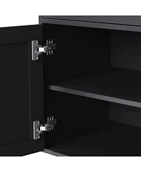 Streamdale Farmhouse Storage Cabinet with 4 Gourd Legs, Adjustable Shelves, and Drawer