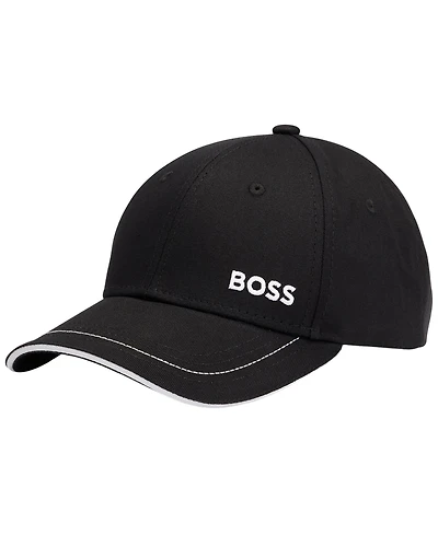 Boss by Hugo Men's Logo Detail Cotton-Twill Cap