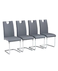 Streamdale Set of 4 Modern Faux Leather Dining Chairs