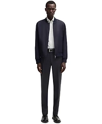 Boss Men's Regular-Fit Virgin Wool Formal Trousers