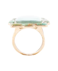 Barse Scenic Desert Sedona Blue Turquoise Golden Ring