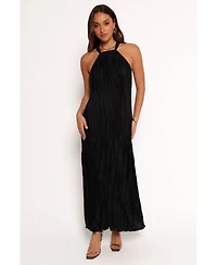 Petal and Pup Women's Melody Plisse Halter Maxi Dress