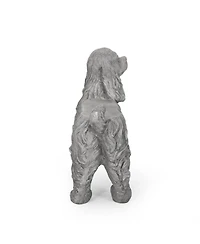 Streamdale Dog Statue Bench - Garden Accent Seating