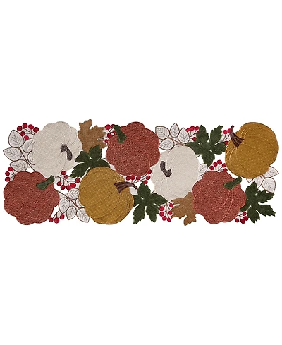 Elrene Fall Feels Cutwork Pumpkin Centerpiece, 13" x 36"