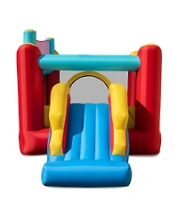 5-in-1 Ice Cream Inflatable Bounce House with Ball Pit and Slide with 520W Blower