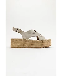 Lontano Suede Leather Platform Sandal (Women)