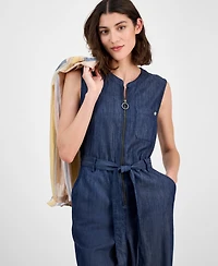 Tommy Hilfiger Women's Belted Zip-Front Jumpsuit