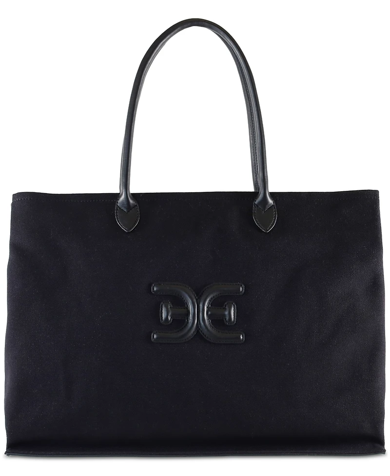 Sam Edelman Cooper Extra Large Logo Canvas Tote
