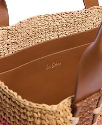 Sam Edelman Marley Raffia Collapsible Large Tote
