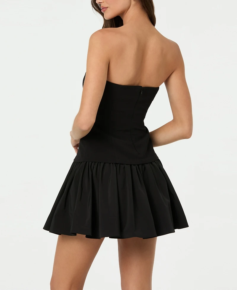 Astr the Label Women's Strapless Drop Waist Dress