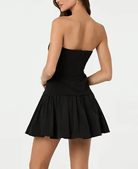 Astr the Label Women's Strapless Drop Waist Dress