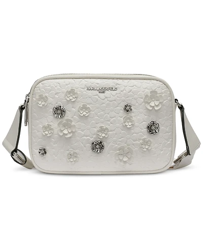 Karl Lagerfeld Paris Karl Maybelle Crossbody with Floral Pins