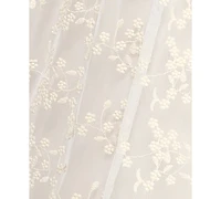 Row A Juniors' Sweetheart-Neck Flutter-Sleeve Lace Dress