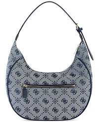 Guess Neda Medium 4G Peony Logo Hobo Shoulder Bag