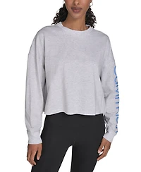 Calvin Klein Performance Women's Logo Cropped Long-Sleeve