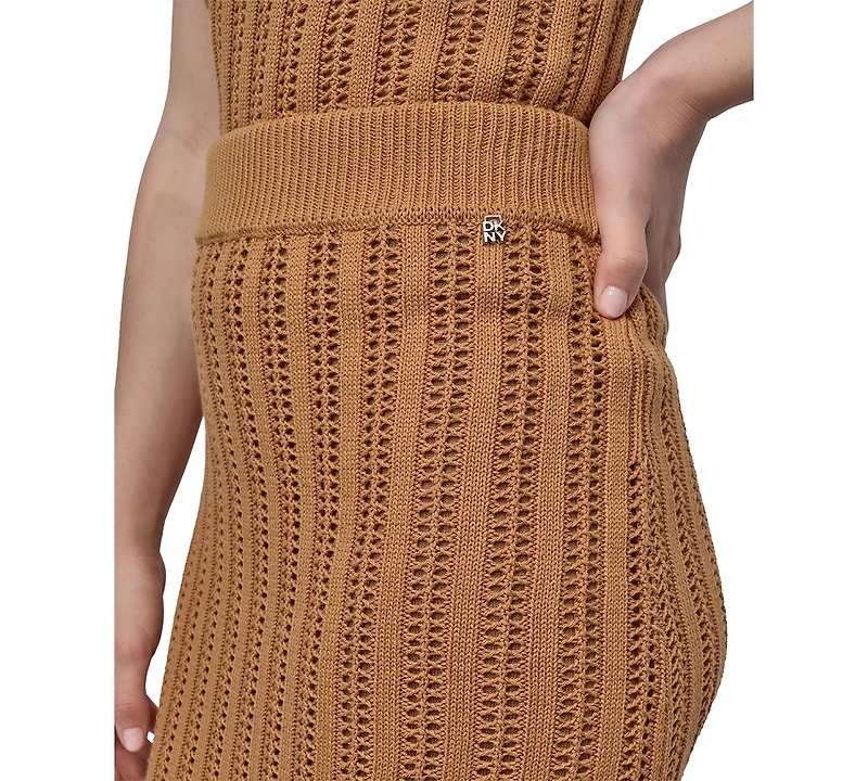 Dkny Jeans Women's Cable Pointelle-Stitch Skirt